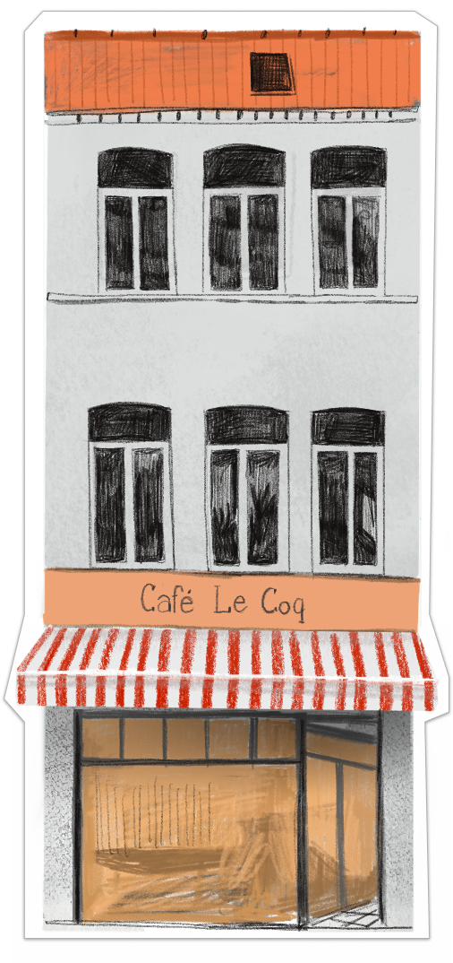 Café Le Coq  -  Ixelles Bruxelles