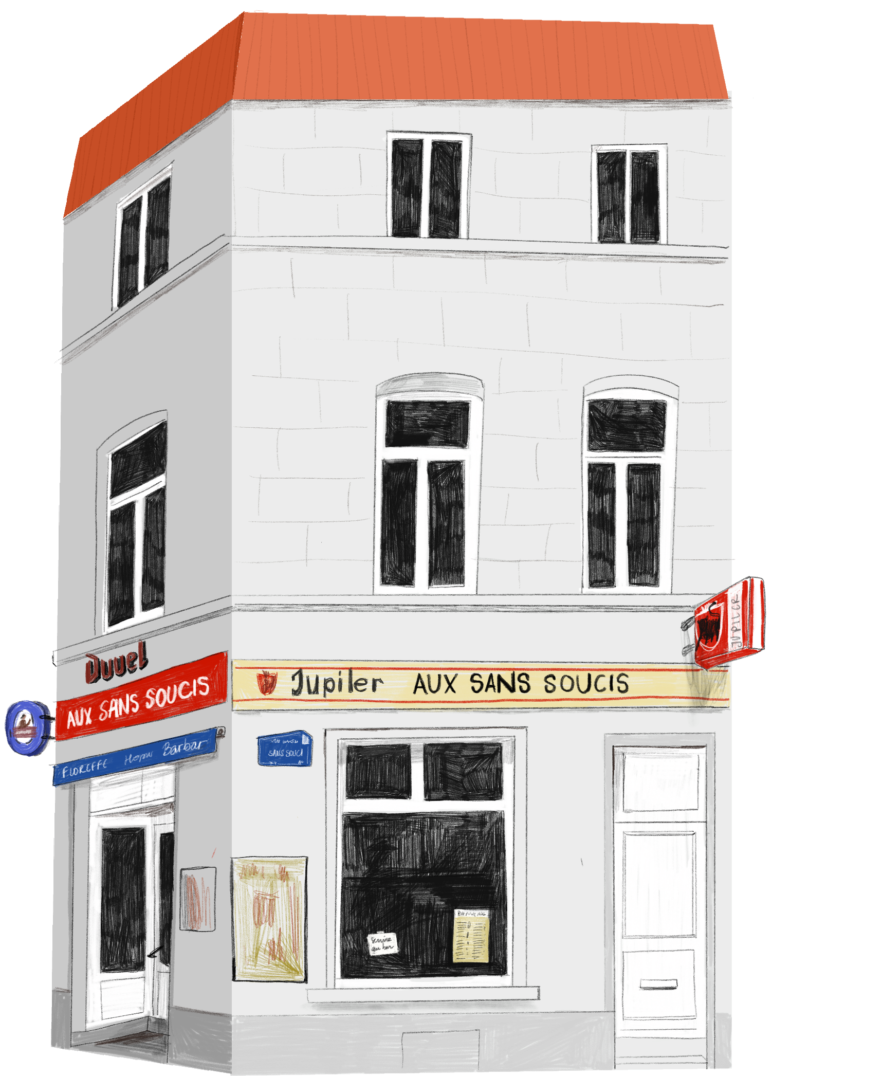 Aux sans soucis  -  Ixelles Bruxelles