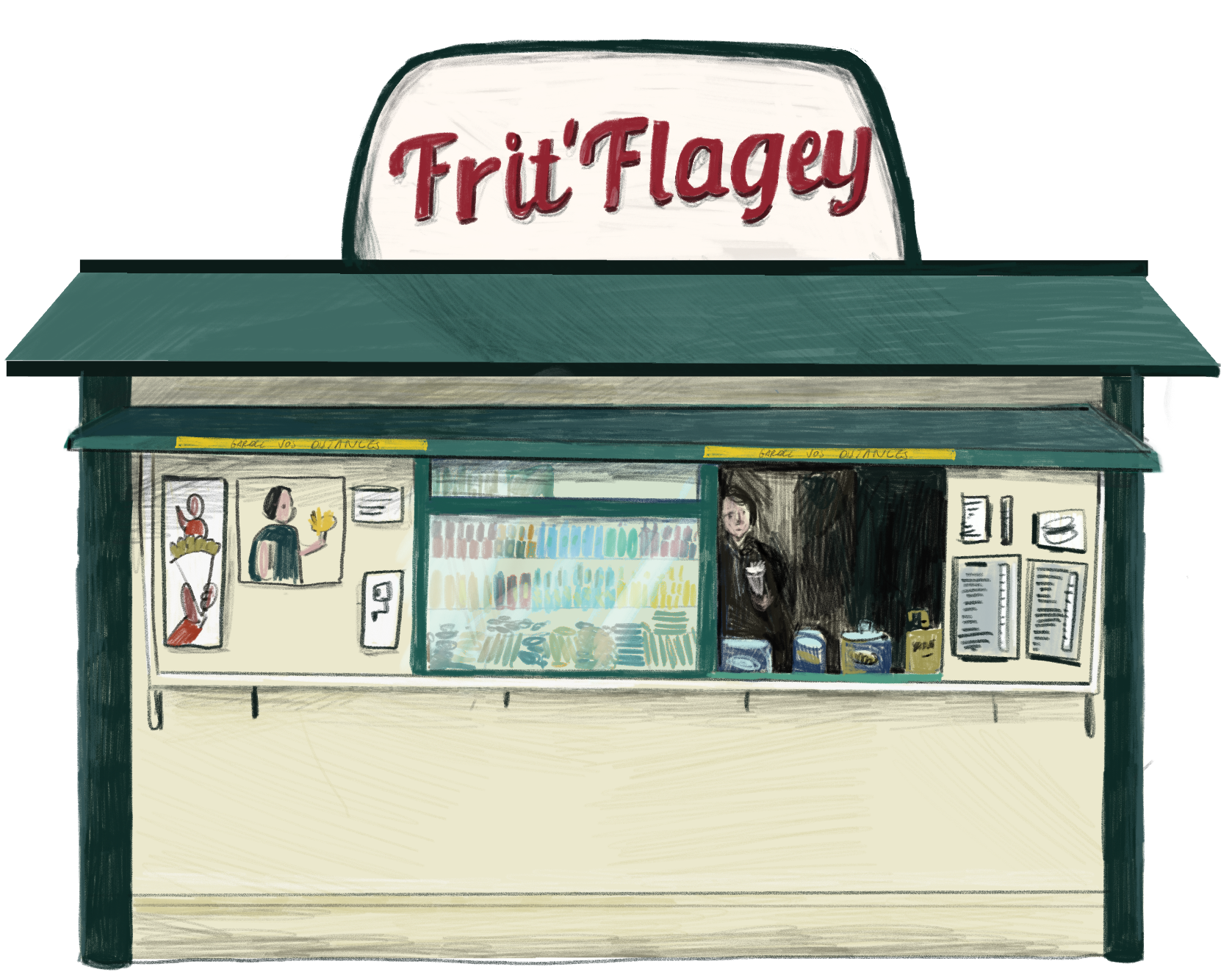 Fritkot Flagey  -  Ixelles Bruxelles